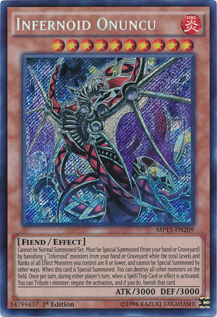 Infernoid Onuncu [MP15-EN209] Secret Rare | Black Swamp Games