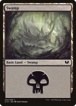 Swamp (332) [Commander 2015] | Black Swamp Games