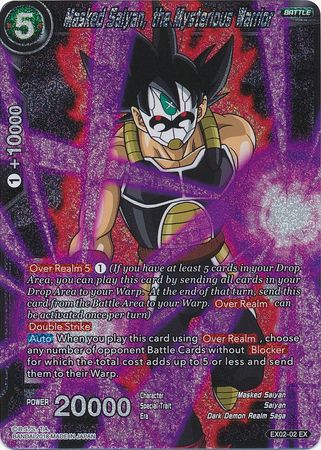 Masked Saiyan, the Mysterious Warrior (Foil) (EX02-02) [Dark Demon's Villains] | Black Swamp Games