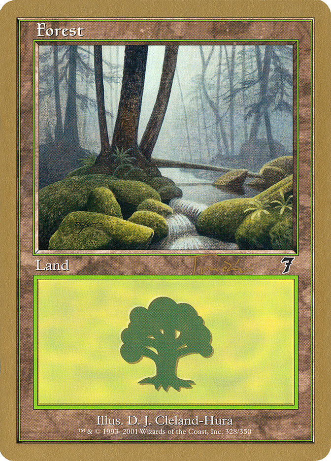 Forest (jt328) (Jan Tomcani) [World Championship Decks 2001] | Black Swamp Games