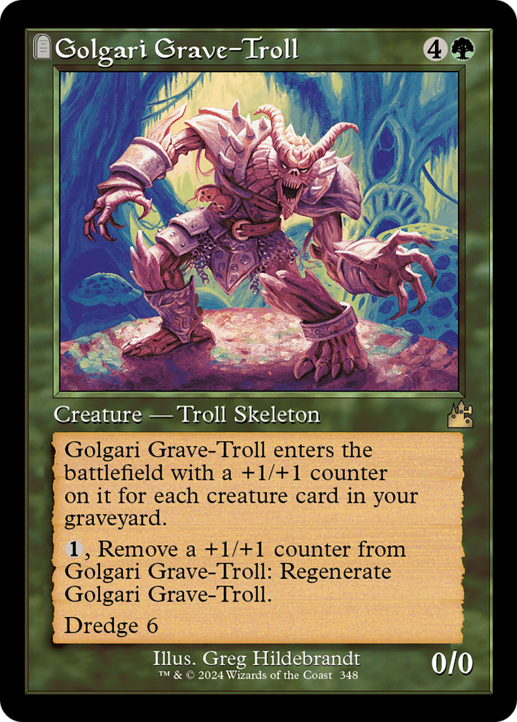 Golgari Grave-Troll (Retro Frame) [Ravnica Remastered] | Black Swamp Games