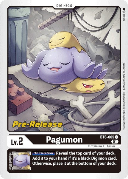 Pagumon [BT6-005] [Double Diamond Pre-Release Cards] | Black Swamp Games