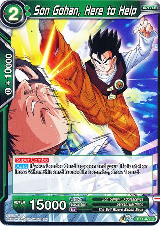 Son Gohan, Here to Help [BT11-077] | Black Swamp Games