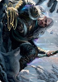 Jorn, God of Winter Art Card (Gold-Stamped Signature) [Kaldheim: Art Series] | Black Swamp Games