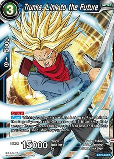 Trunks, Link to the Future (EX01-03) [Mighty Heroes] | Black Swamp Games