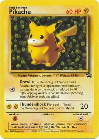 Pikachu (1) (Promo) [Wizards of the Coast: Black Star Promos] | Black Swamp Games