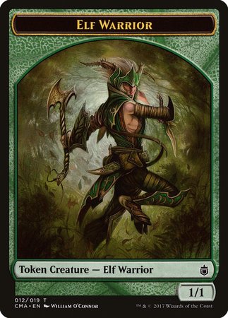 Elf Warrior Token (012) [Commander Anthology Tokens] | Black Swamp Games