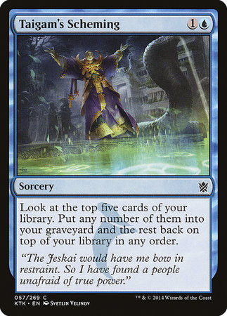 Taigam's Scheming [Khans of Tarkir] | Black Swamp Games