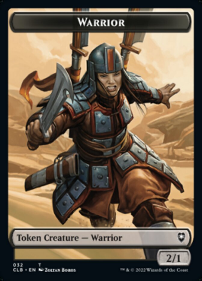 Warrior // Inkling Double-sided Token [Commander Legends: Battle for Baldur's Gate Tokens] | Black Swamp Games