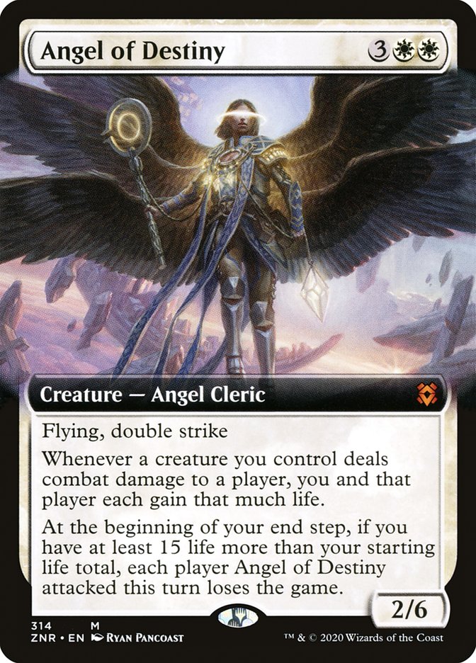 Angel of Destiny (Extended Art) [Zendikar Rising] | Black Swamp Games