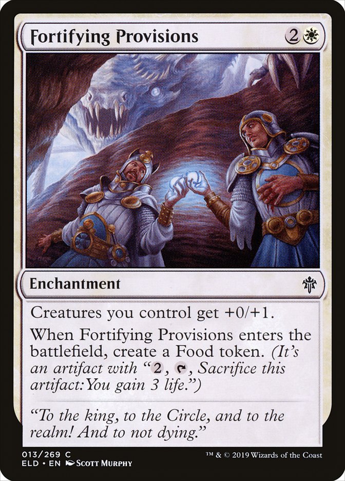 Fortifying Provisions [Throne of Eldraine] | Black Swamp Games