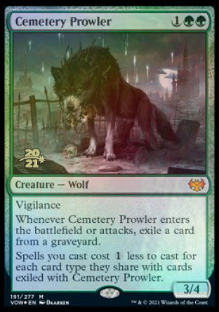 Cemetery Prowler [Innistrad: Crimson Vow Prerelease Promos] | Black Swamp Games