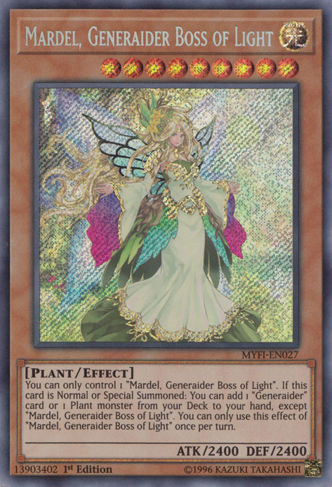 Mardel, Generaider Boss of Light [MYFI-EN027] Secret Rare | Black Swamp Games