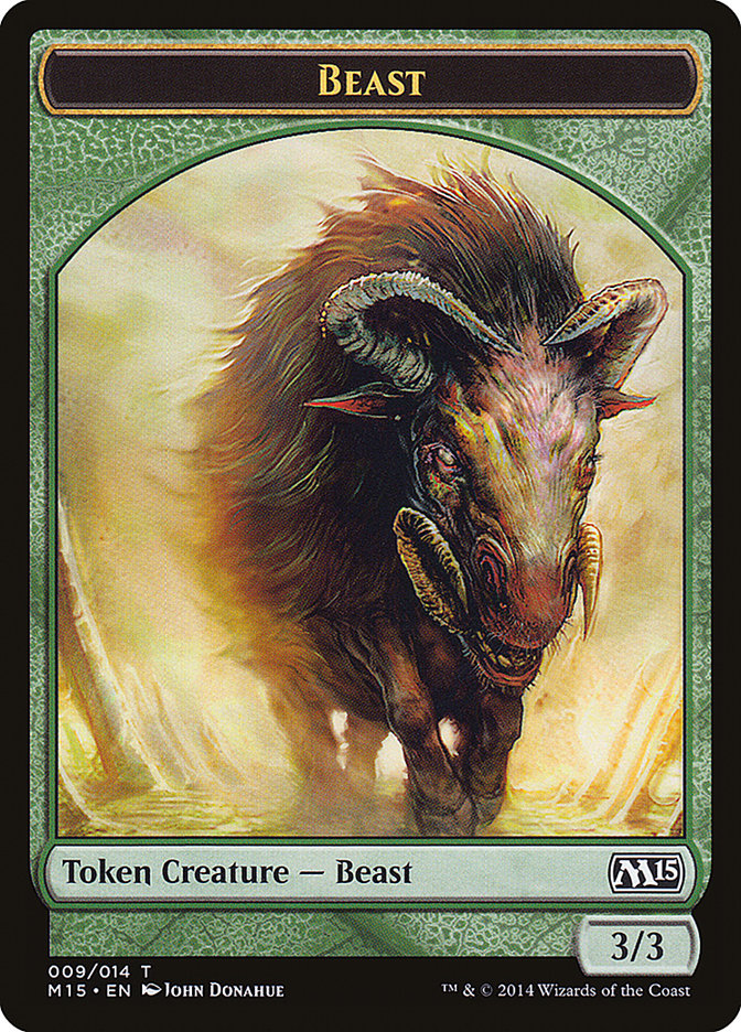 Beast (009/014) [Magic 2015 Tokens] | Black Swamp Games