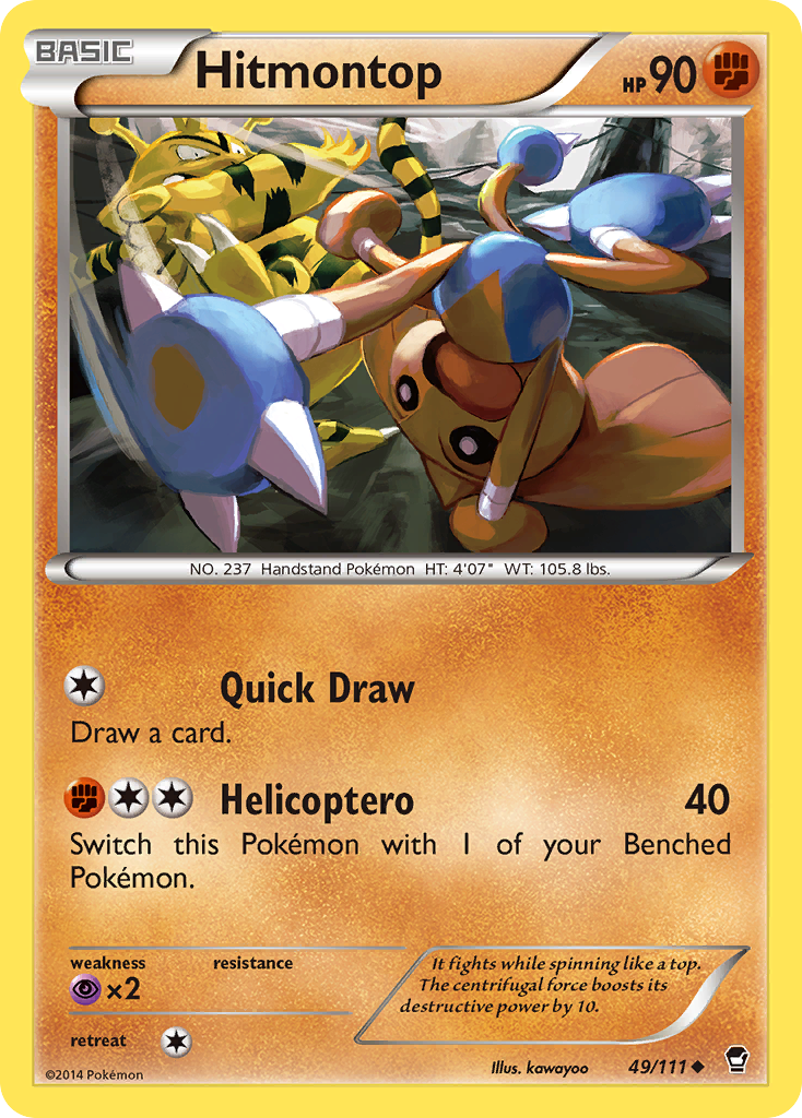 Hitmontop (49/111) [XY: Furious Fists] | Black Swamp Games