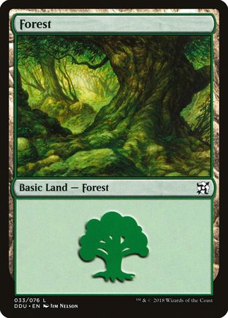 Forest (33) [Duel Decks: Elves vs. Inventors] | Black Swamp Games