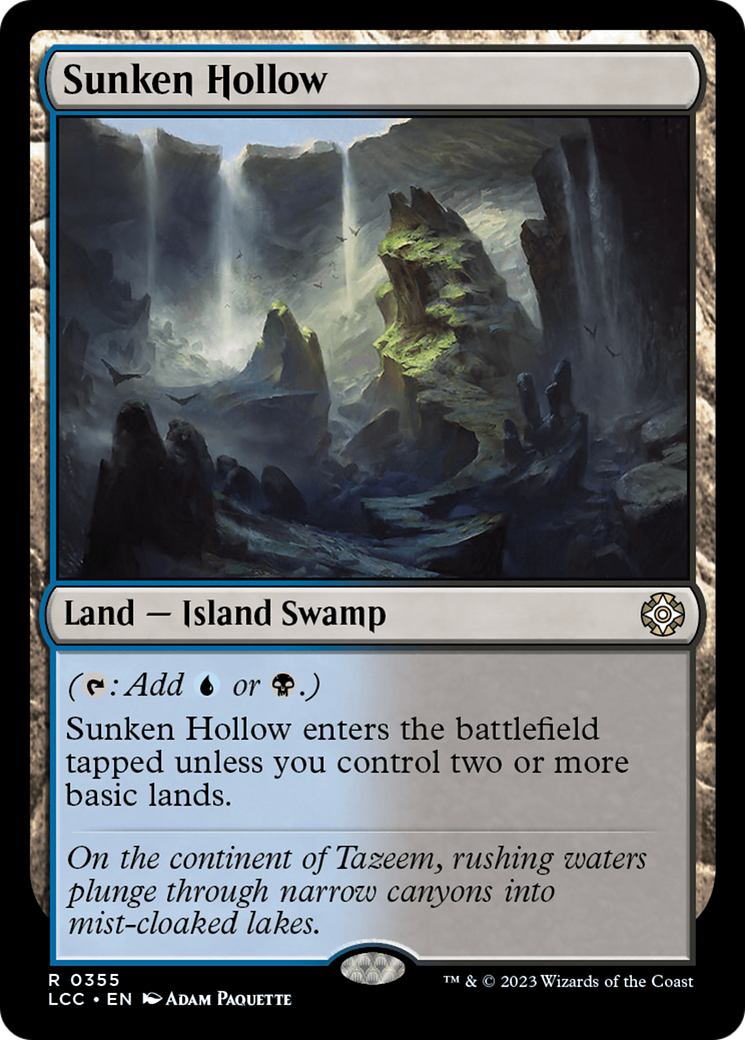 Sunken Hollow [The Lost Caverns of Ixalan Commander] | Black Swamp Games