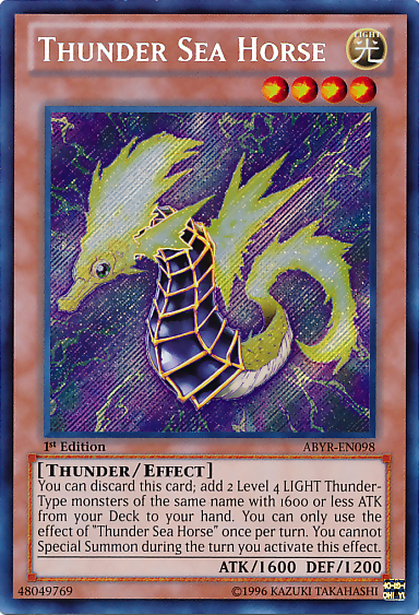 Thunder Sea Horse [ABYR-EN098] Secret Rare | Black Swamp Games