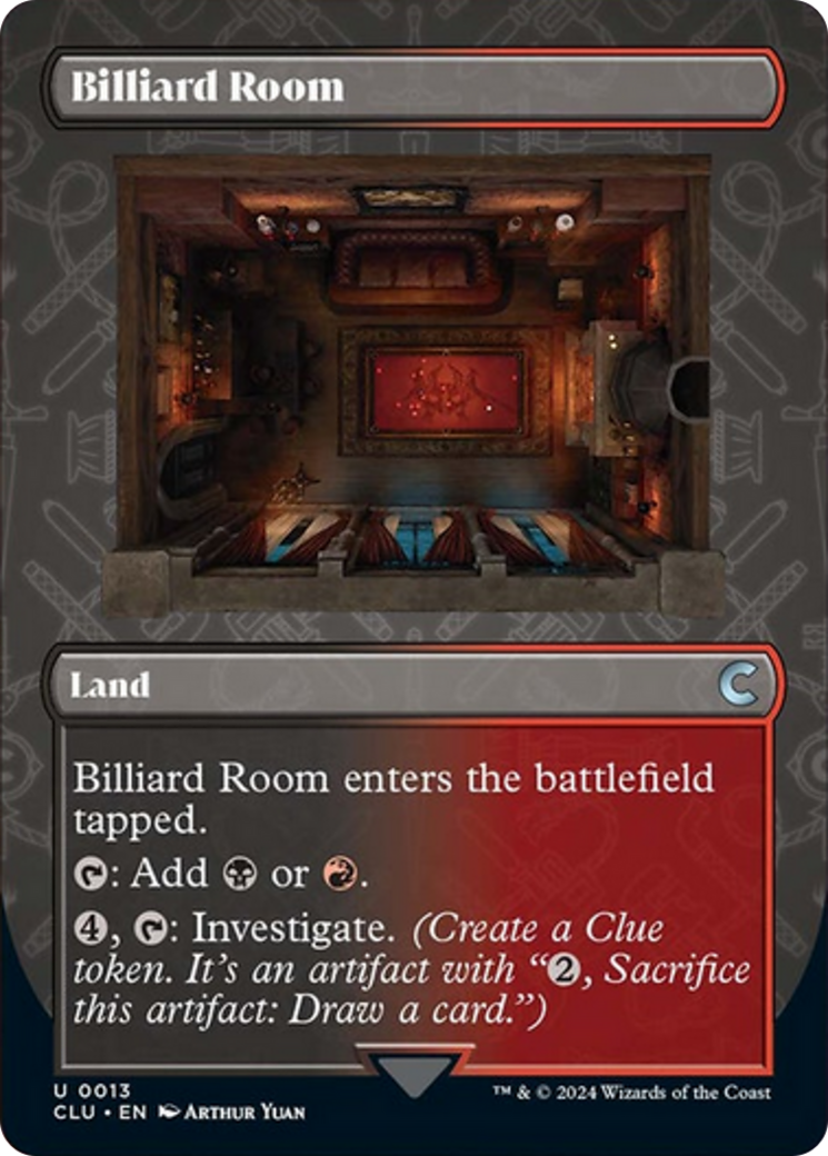 Billiard Room (Borderless) [Ravnica: Clue Edition] | Black Swamp Games