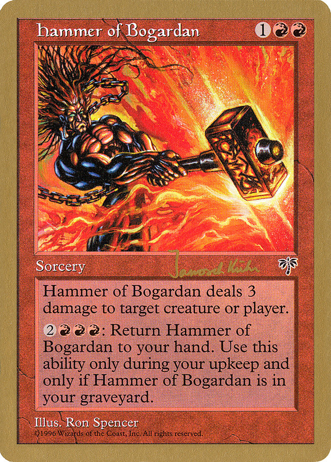 Hammer of Bogardan (Janosch Kuhn) [World Championship Decks 1997] | Black Swamp Games