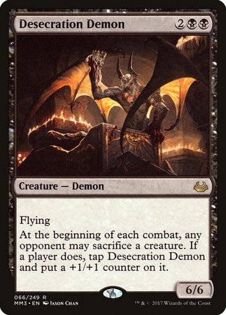 Desecration Demon [Modern Masters 2017] | Black Swamp Games
