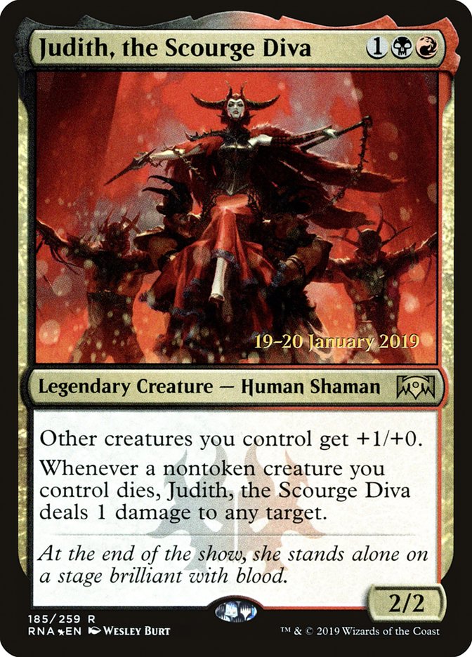 Judith, the Scourge Diva [Ravnica Allegiance Prerelease Promos] | Black Swamp Games