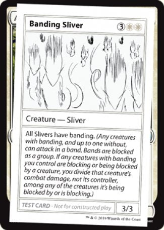 Banding Sliver (2021 Edition) [Mystery Booster Playtest Cards] | Black Swamp Games
