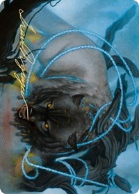 Bind the Monster Art Card (Gold-Stamped Signature) [Kaldheim: Art Series] | Black Swamp Games