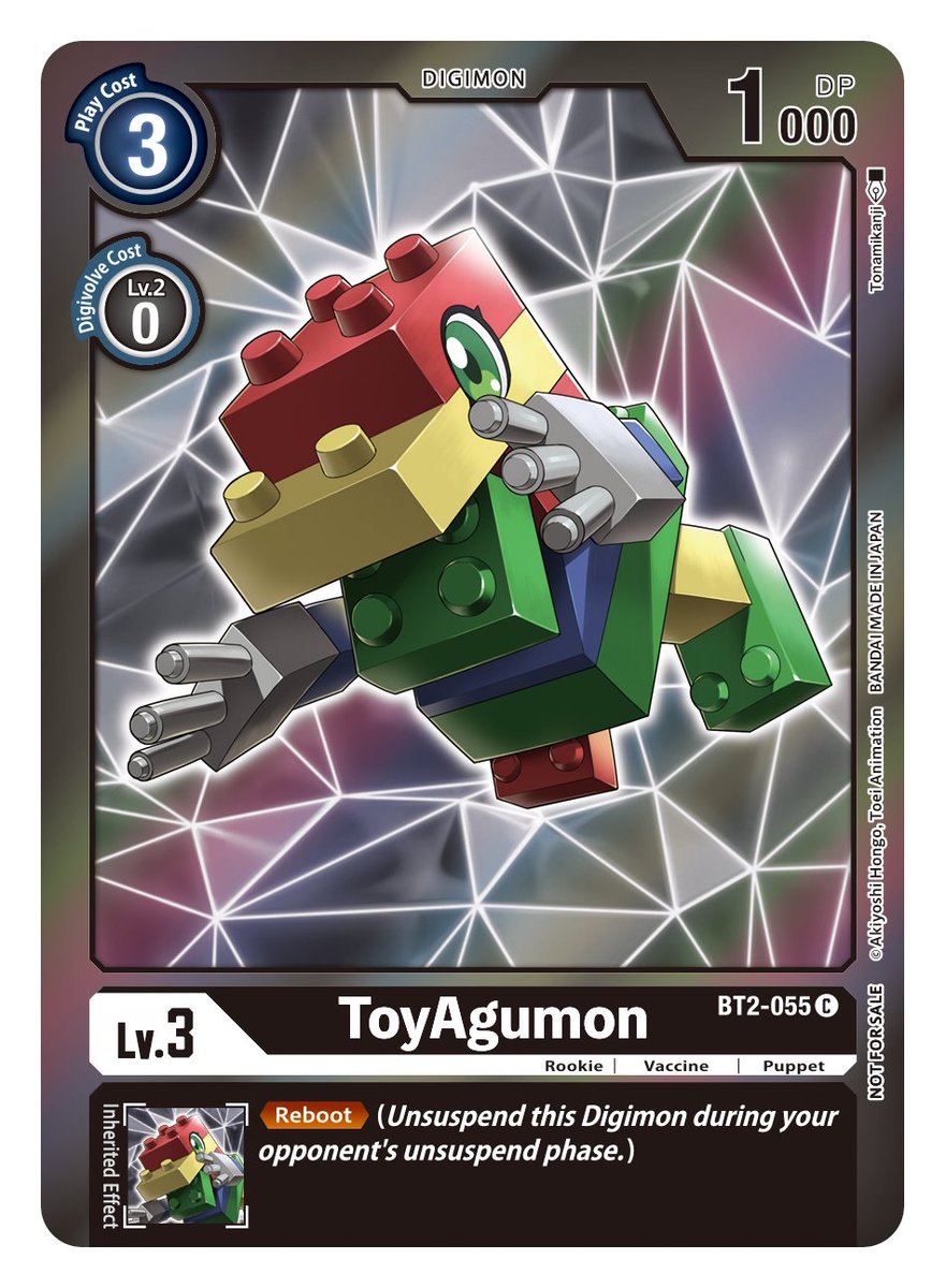 ToyAgumon [BT2-055] (Event Pack 2) [Release Special Booster Ver.1.0] | Black Swamp Games