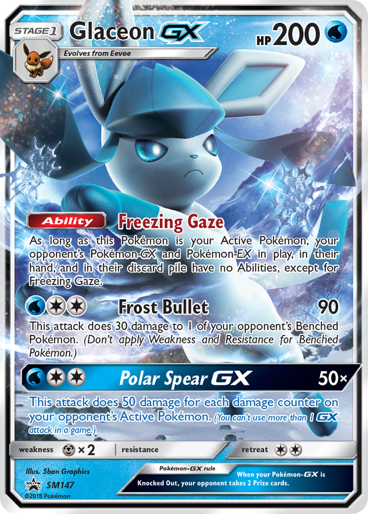 Glaceon GX (SM147) [Sun & Moon: Black Star Promos] | Black Swamp Games