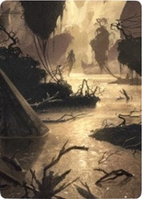 Murkwater Pathway Art Card [Zendikar Rising Art Series] | Black Swamp Games