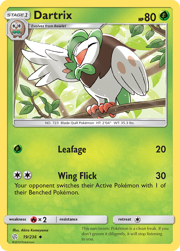 Dartrix (19/236) [Sun & Moon: Cosmic Eclipse] | Black Swamp Games