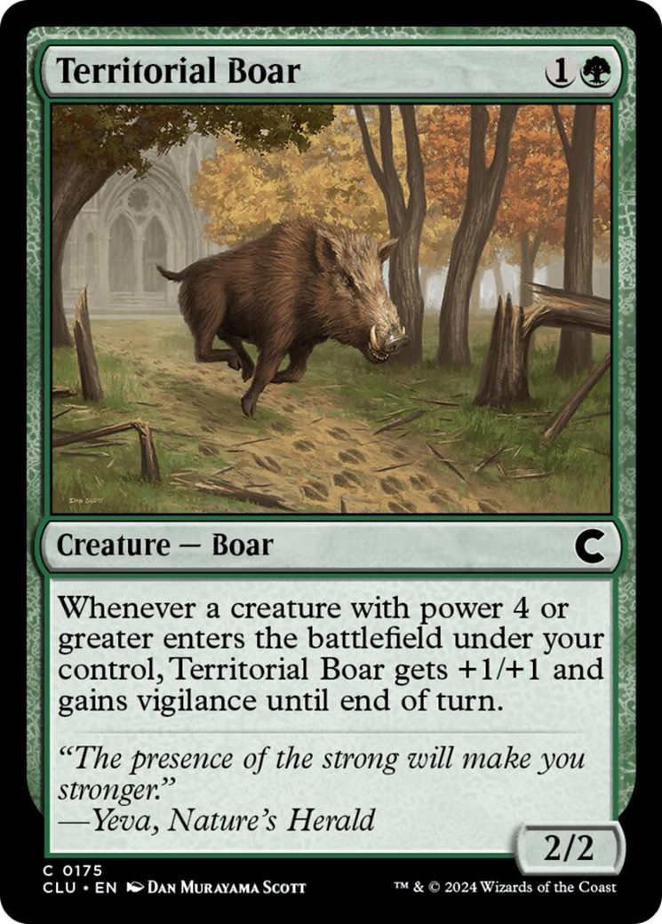 Territorial Boar [Ravnica: Clue Edition] | Black Swamp Games