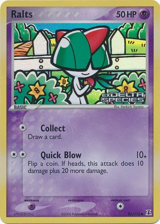 Ralts (81/113) (Stamped) [EX: Delta Species] | Black Swamp Games