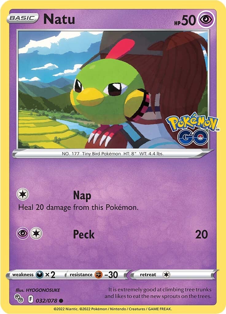 Natu (032/078) [Pokémon GO] | Black Swamp Games