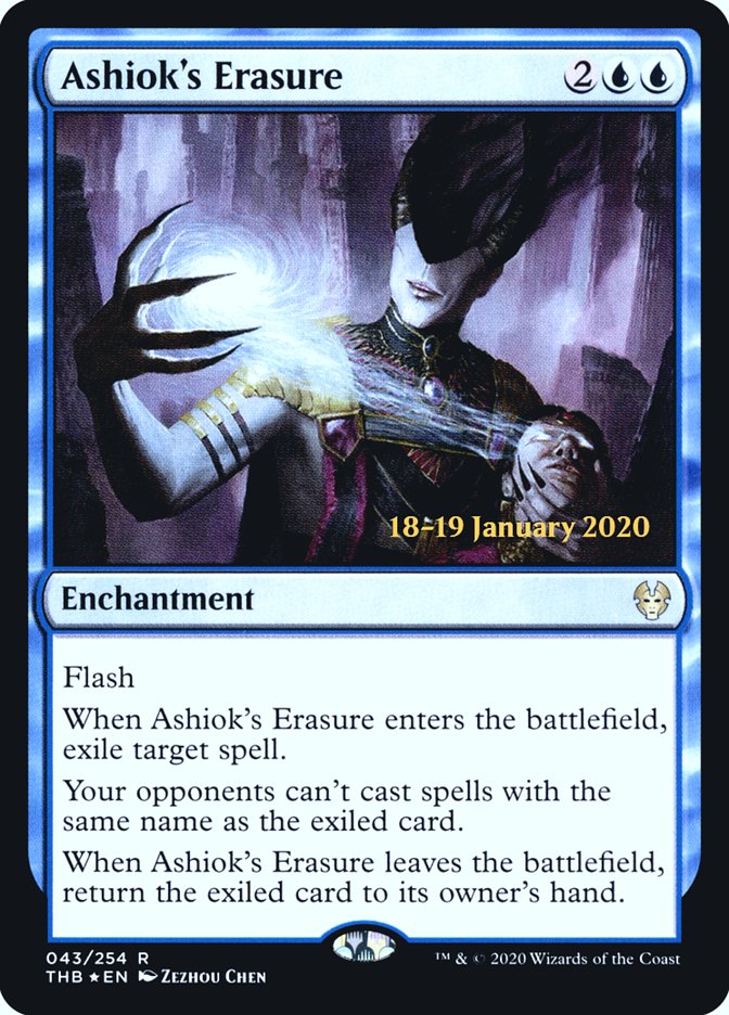 Ashiok's Erasure [Theros Beyond Death Prerelease Promos] | Black Swamp Games