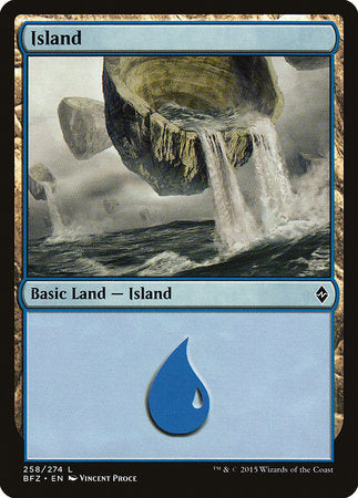 Island (258) [Battle for Zendikar] | Black Swamp Games