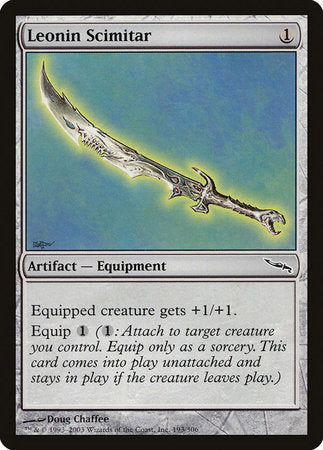 Leonin Scimitar [Mirrodin] | Black Swamp Games