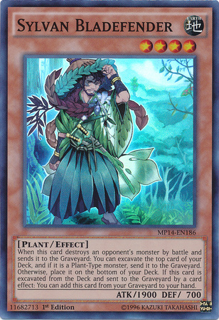 Sylvan Bladefender [MP14-EN186] Super Rare | Black Swamp Games