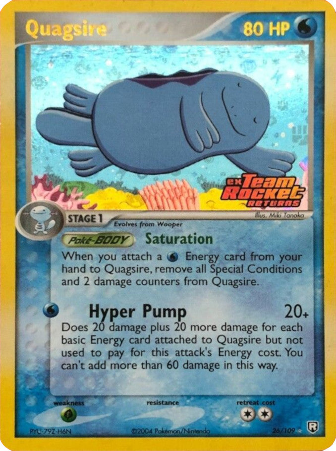 Quagsire (26/109) (Stamped) [EX: Team Rocket Returns] | Black Swamp Games