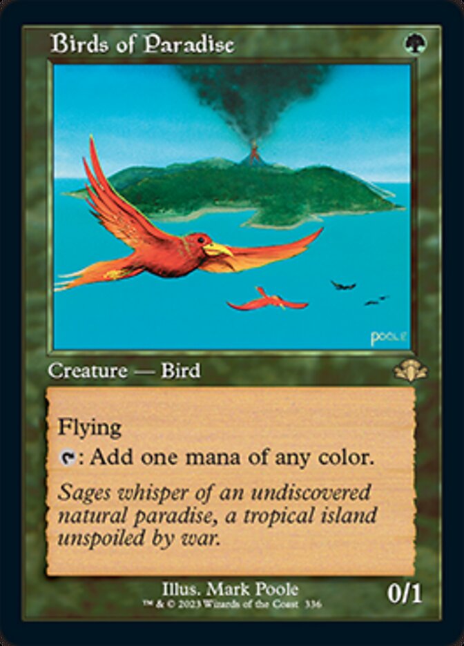 Birds of Paradise (Retro) [Dominaria Remastered] | Black Swamp Games
