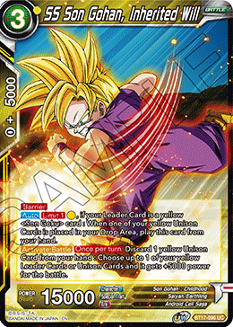SS Son Gohan, Inherited Will (BT17-096) [Ultimate Squad] | Black Swamp Games
