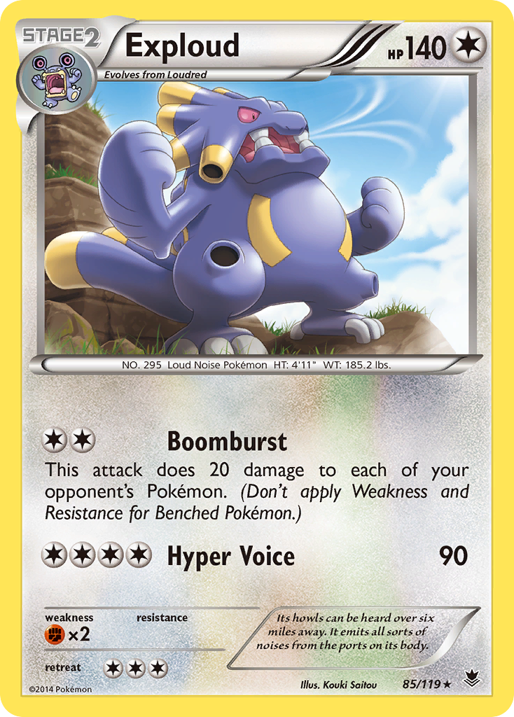 Exploud (85/119) [XY: Phantom Forces] | Black Swamp Games