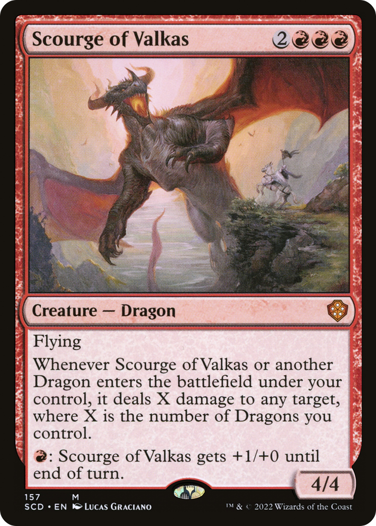 Scourge of Valkas [Starter Commander Decks] | Black Swamp Games