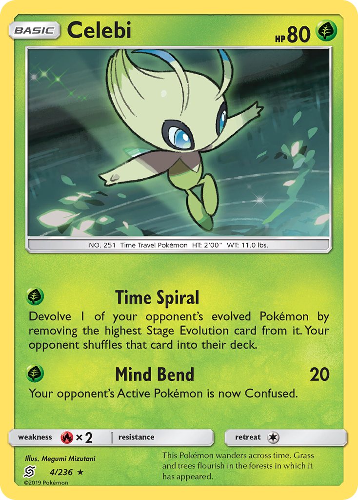 Celebi (4/236) [Sun & Moon: Unified Minds] | Black Swamp Games