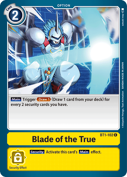 Blade of the True [BT1-102] [Release Special Booster Ver.1.0] | Black Swamp Games
