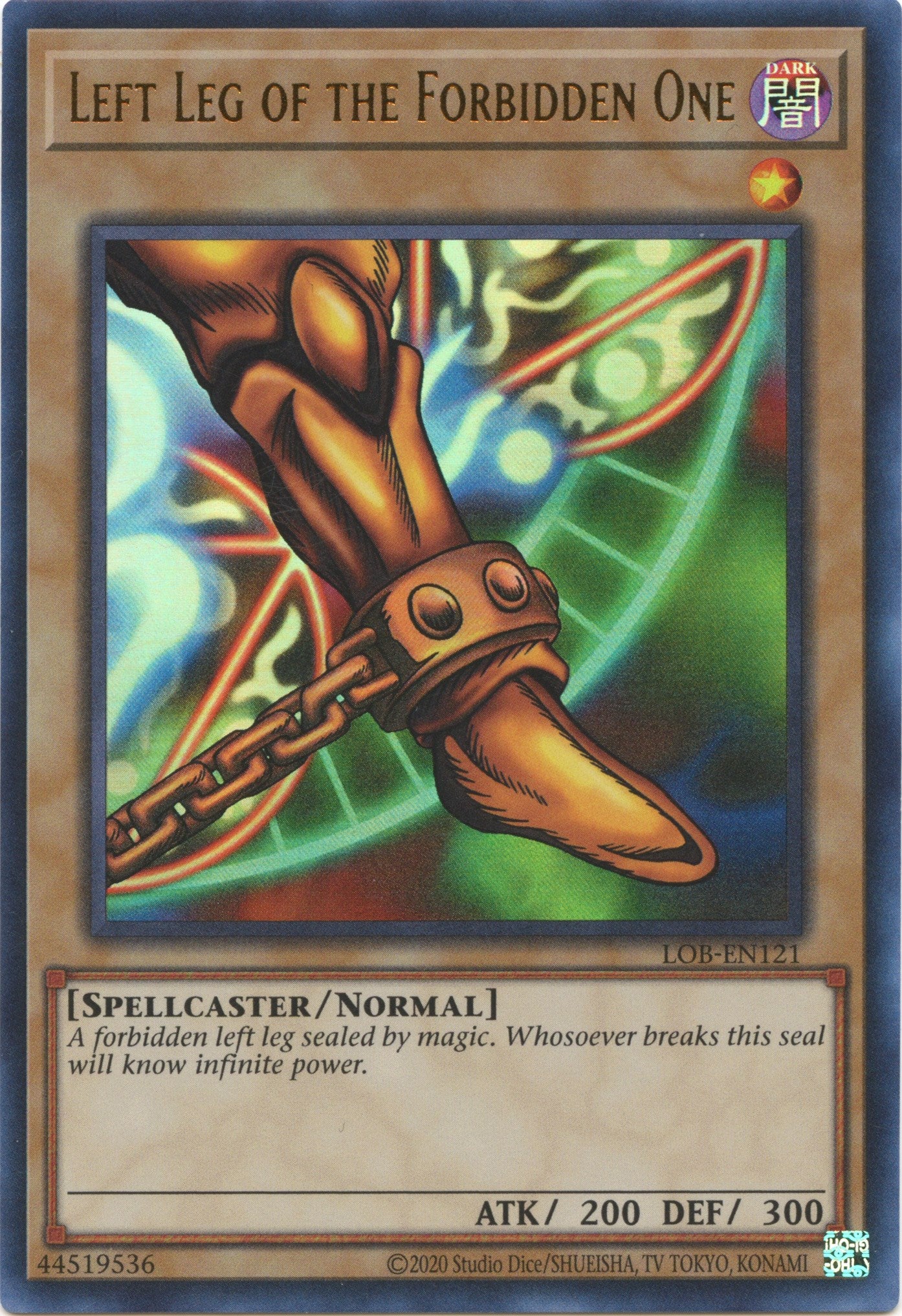 Left Leg of the Forbidden One (25th Anniversary) [LOB-EN121] Ultra Rare | Black Swamp Games