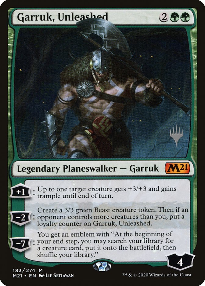 Garruk, Unleashed (Promo Pack) [Core Set 2021 Promos] | Black Swamp Games