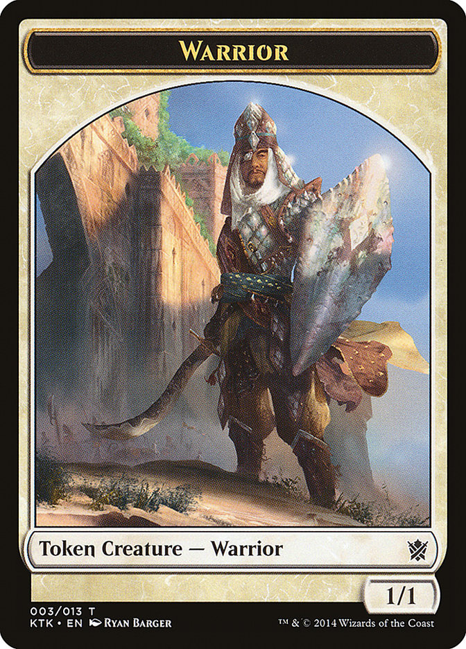 Warrior (003/013) [Khans of Tarkir Tokens] | Black Swamp Games