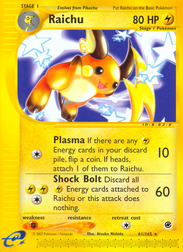 Raichu (61/165) [Expedition: Base Set] | Black Swamp Games